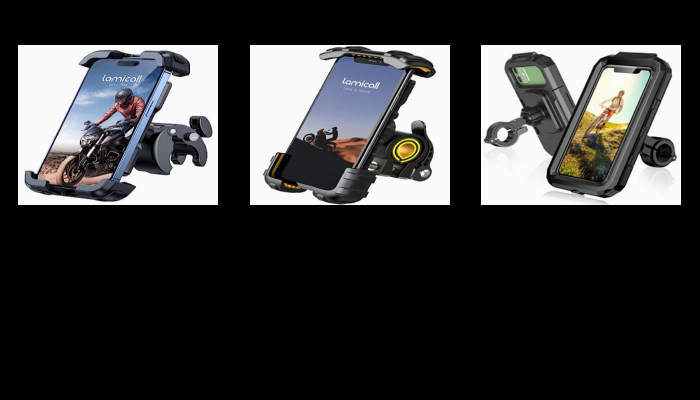 Soporte Móvil para Bicicleta, Soporte Universal para Móvil para Moto,  Rotación 360 Antivibración para iPhone 12 Mini/12/11 Pro Max/XS/XR, Samsung  S10/S9/S8, Huawei, Smartphones 4,7-6,8 pulgadas brillar Electrónica